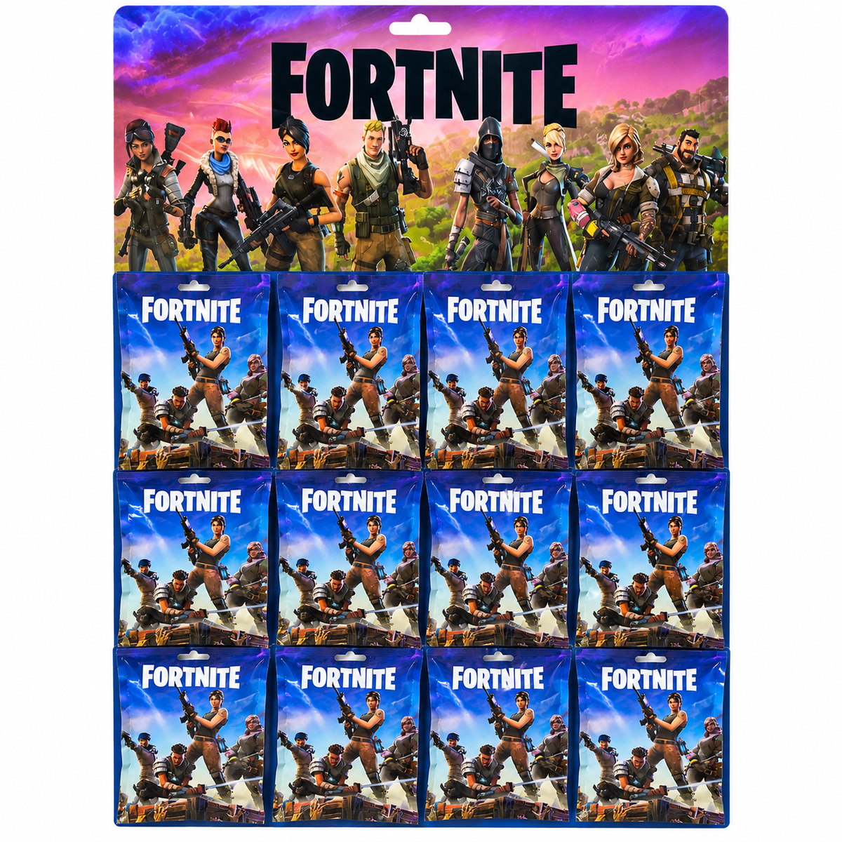 FORTNITE Mini Figure Surprise Bags – 12 Pack Display Card – Collect Them All!
