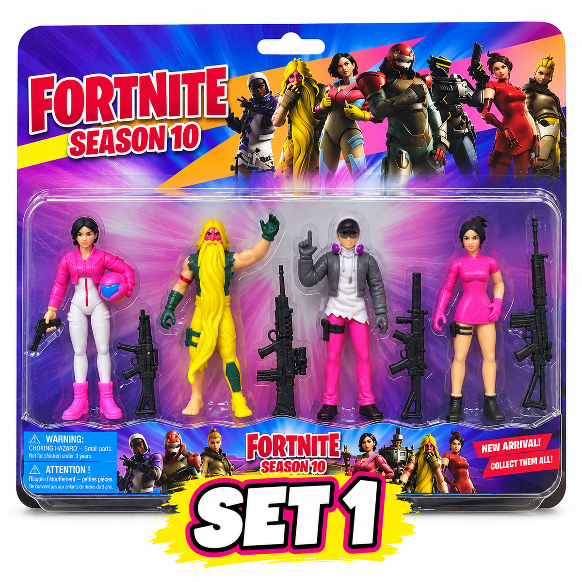 FORTNITE Collectible Action Figures Set - 2 Sets to Collect - Imperfect Packaging
