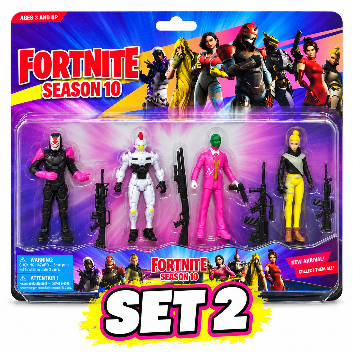 FORTNITE Collectible Action Figures Set - 2 Sets to Collect - Imperfect Packaging