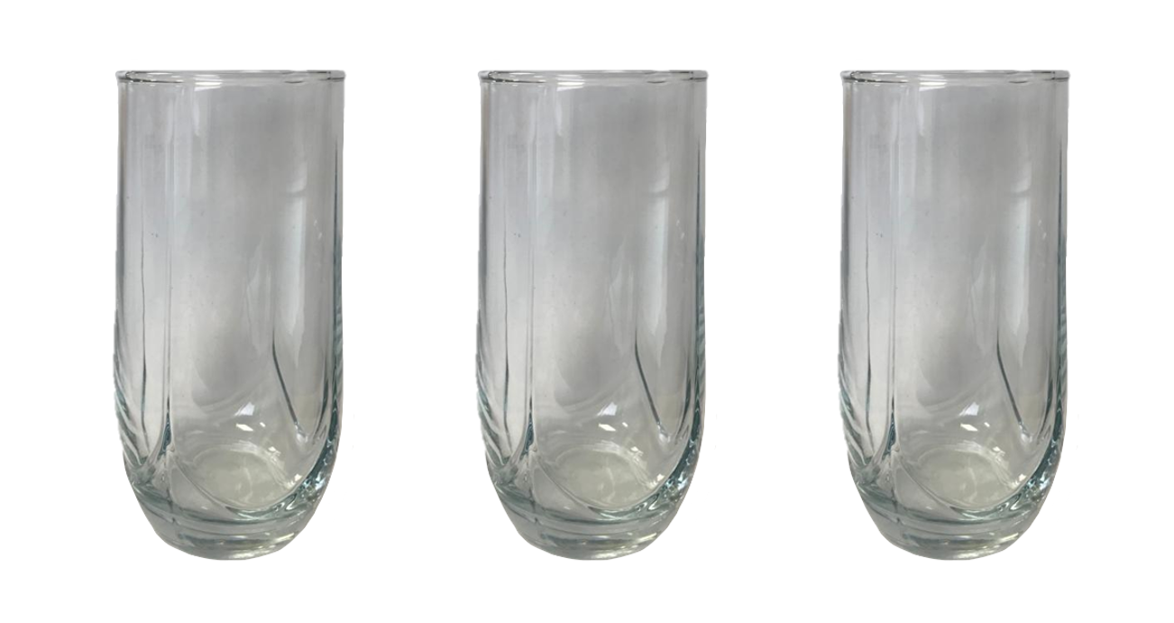 Drinking Glass Tumblers 280 ml Set of 3 G1041