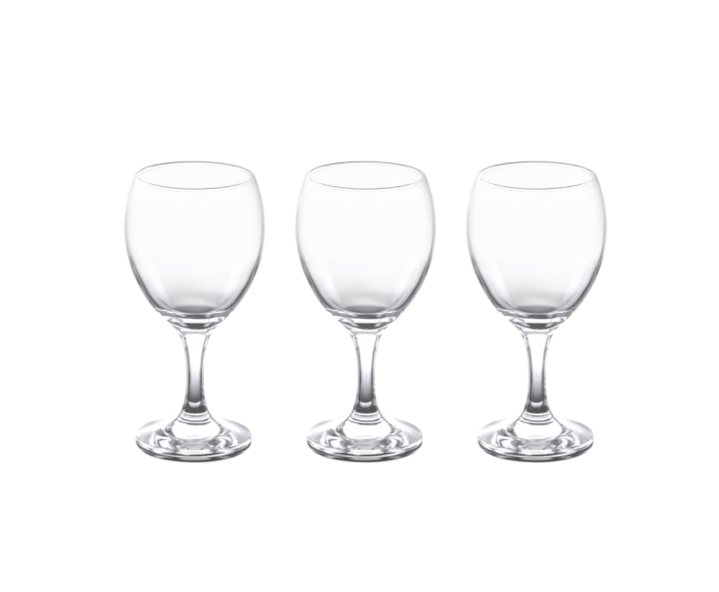 Nova Imperial Goblet Wine Drinking Glasses 330Ml Pack Of 3  (Parcel Plus Rate)