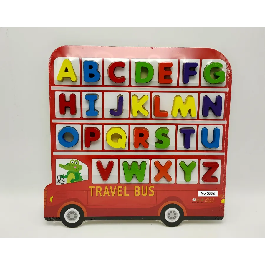 Wooden Alphabet puzzles with Chunky Letters, For Early Educational Learning