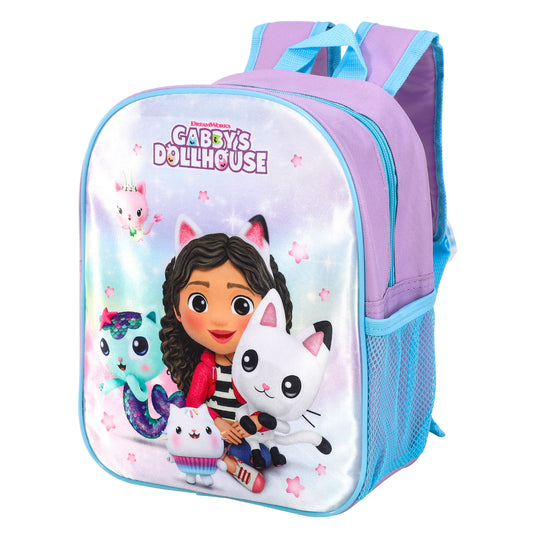 Gabby's Dollhouse Style Backpack Kids Premium Standard Rucksack with Zip & Adjustable Straps