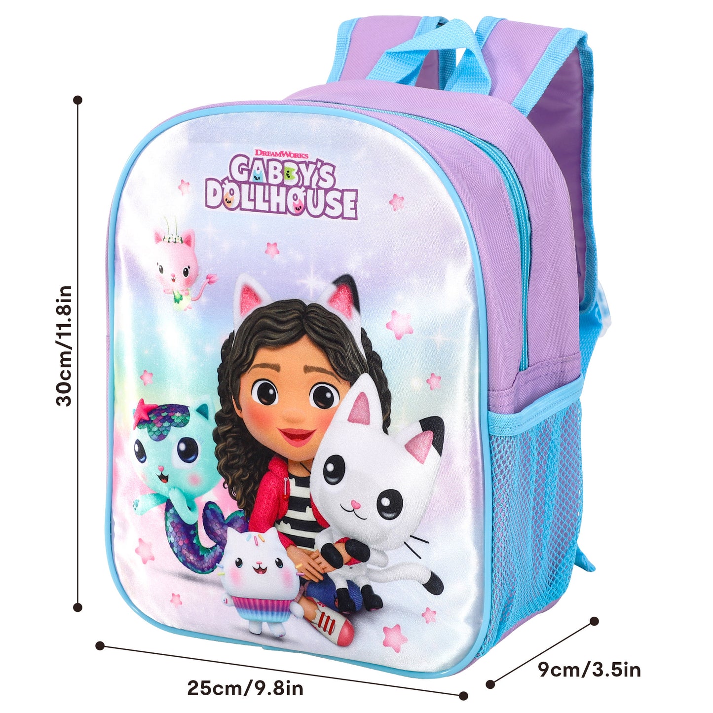 Gabby's Dollhouse Style Backpack Kids Premium Standard Rucksack with Zip & Adjustable Straps