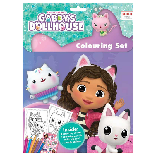 Gabby's Dollhouse Colouring Set