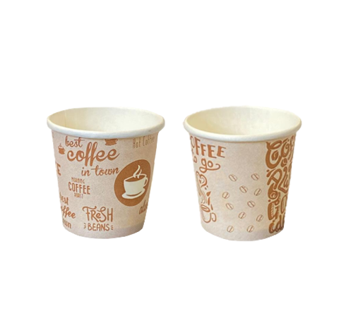 Single Wall Paper Espresso Shot Cups 2.5Oz Pack Of 100 Assorted Designs