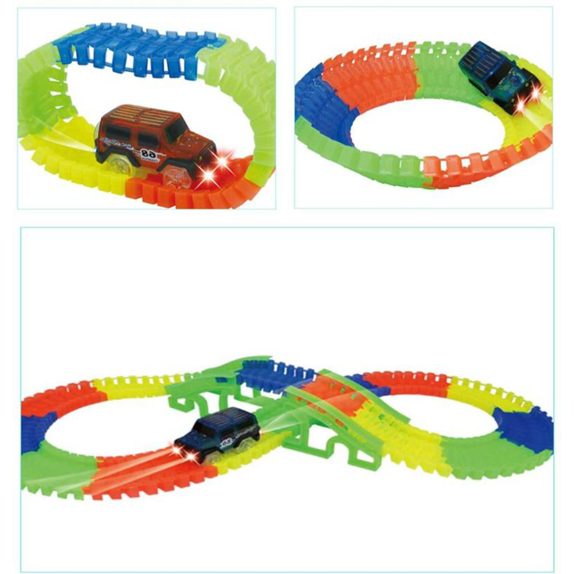 Night Light Car Track LED Glow in The Dark Edition 162cm