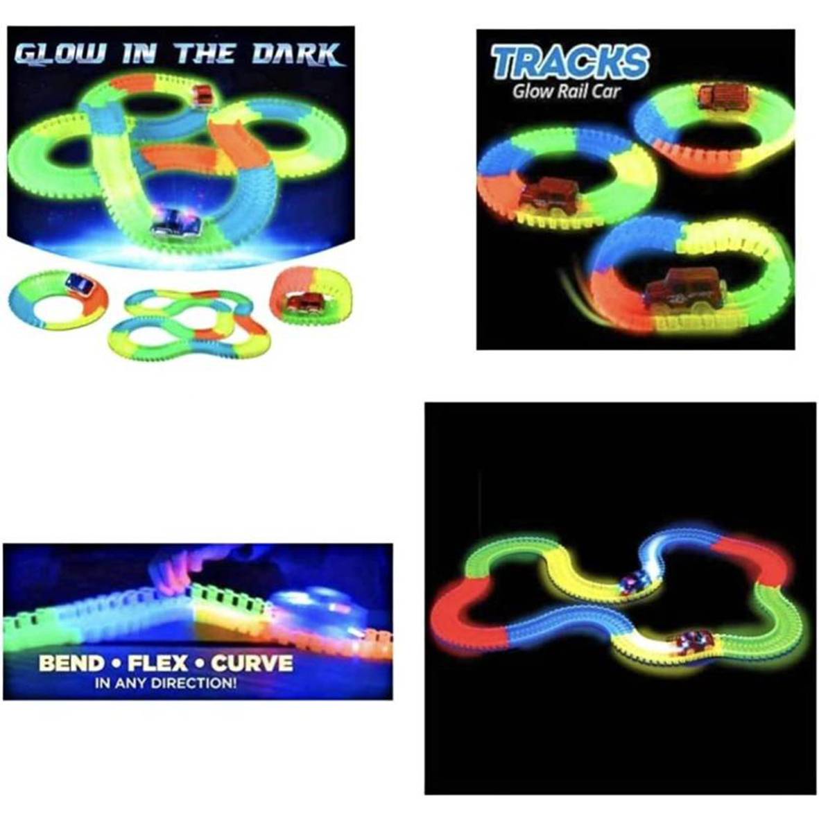 Night Light Car Track LED Glow in The Dark Edition 162cm