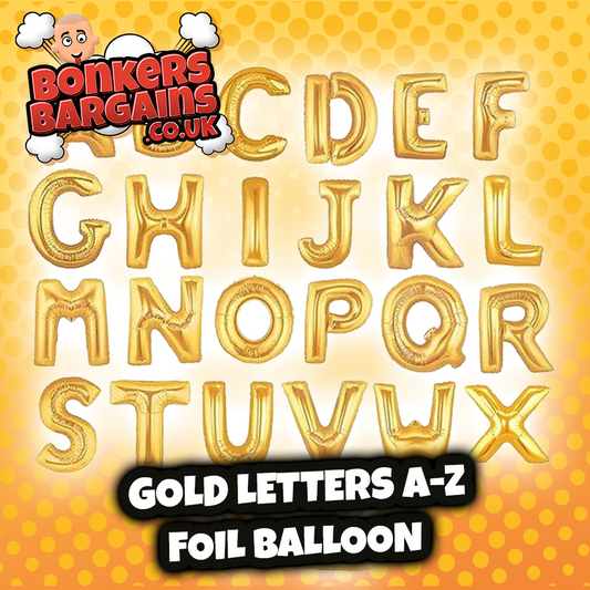 Birthday Foil Alphabet Letters Balloons A - Z 17" Assorted Letters and Colours 5266 (Large Letter Rate)