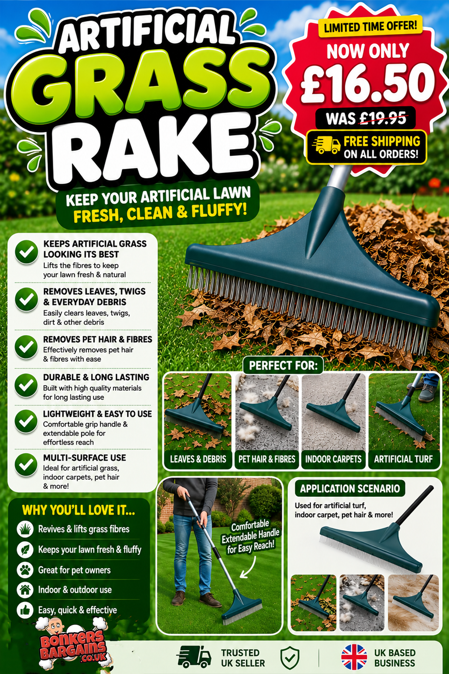 Artificial Grass Rake
