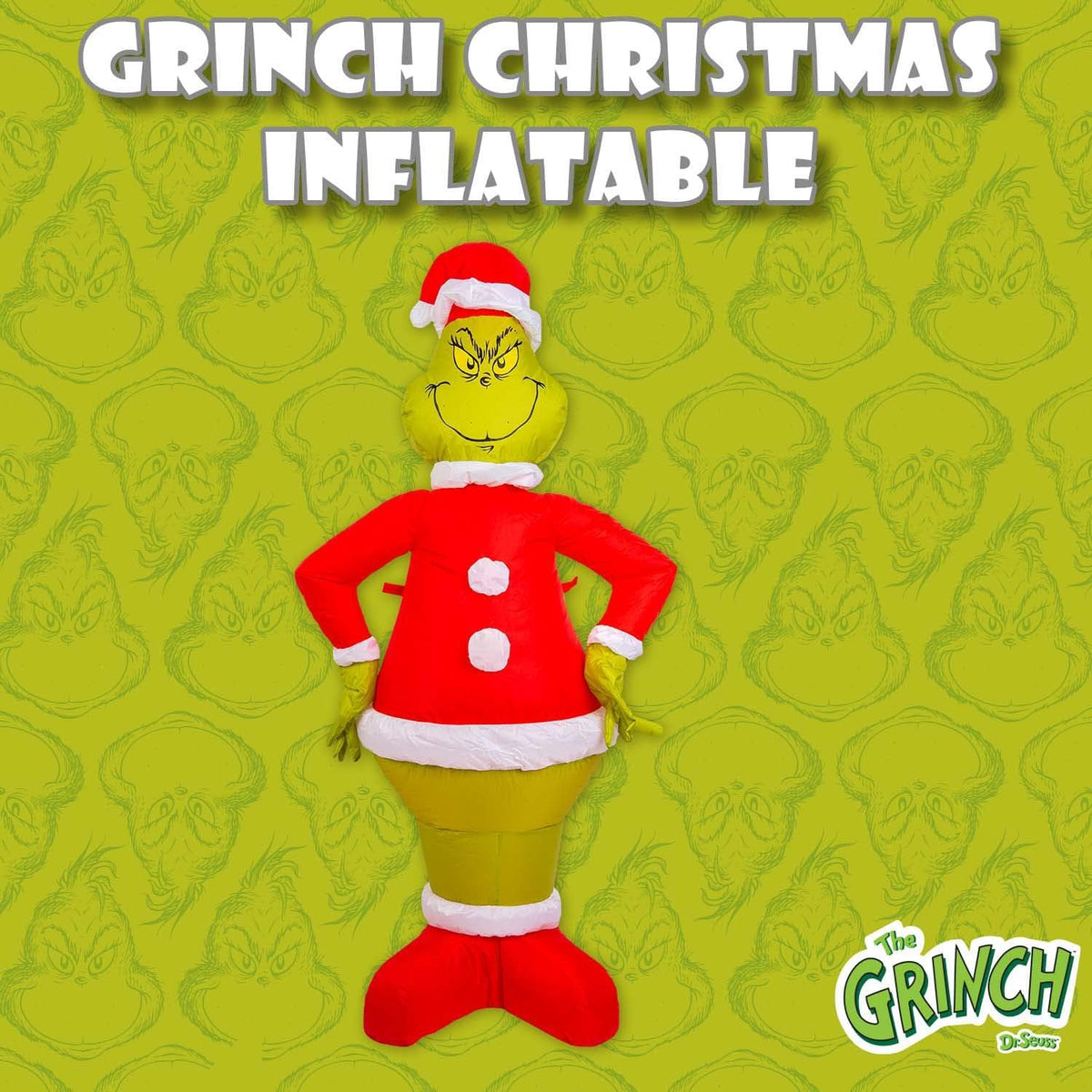 The Grinch 4FT Inflatable Light Up Christmas Decoration - 120cm