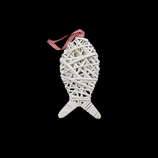 Garden Decoration Straw Hanging Fish 21 cm 3550