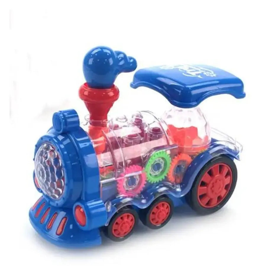 Light Up Transparent Gear Train Toy With Light And Sounds