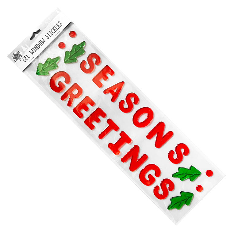 Seasons Greetings Jumbo Gel Sticker Set