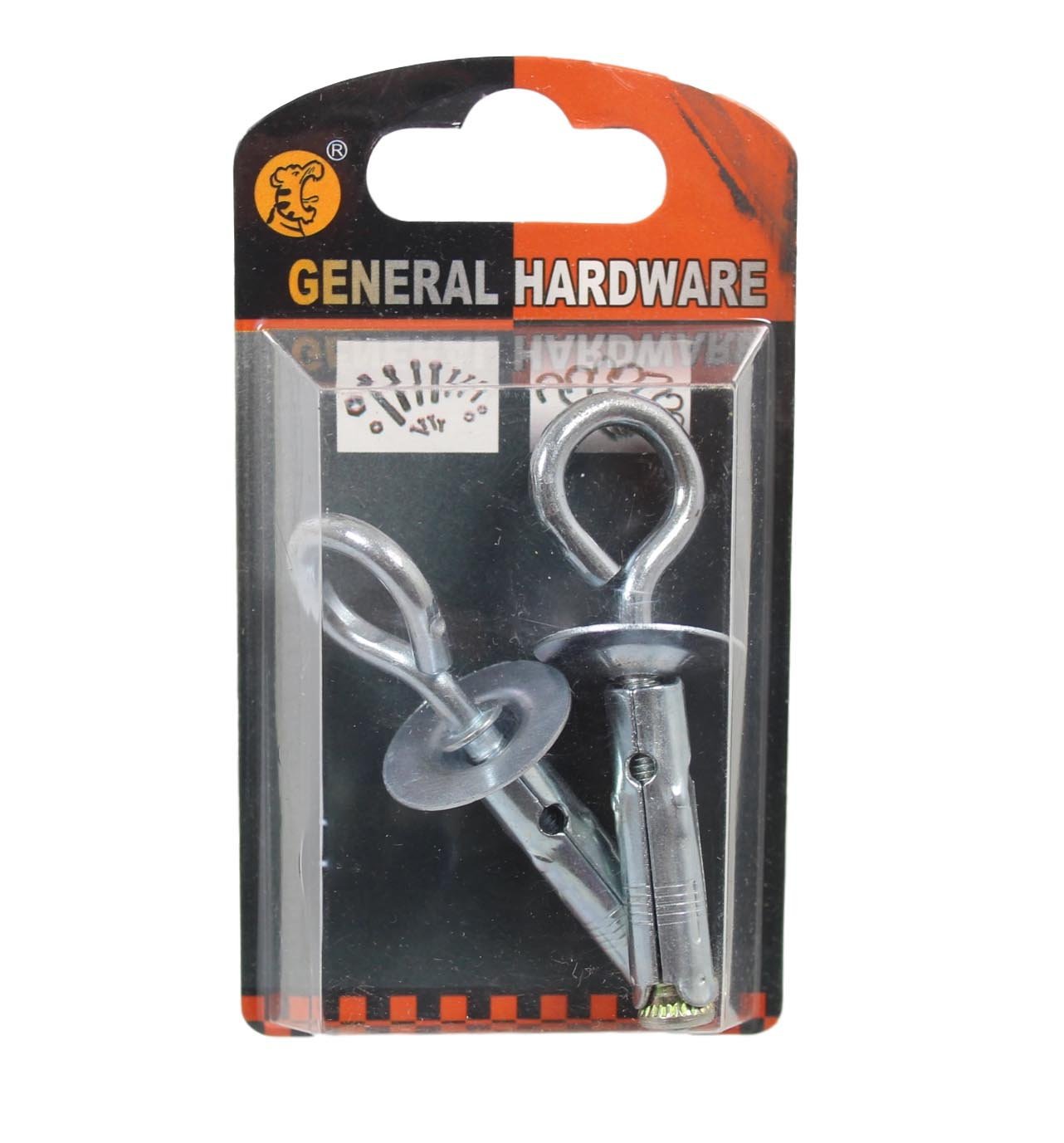 General Hardware Hooks Set Chrome Indoor Use 2 Pack 5383
