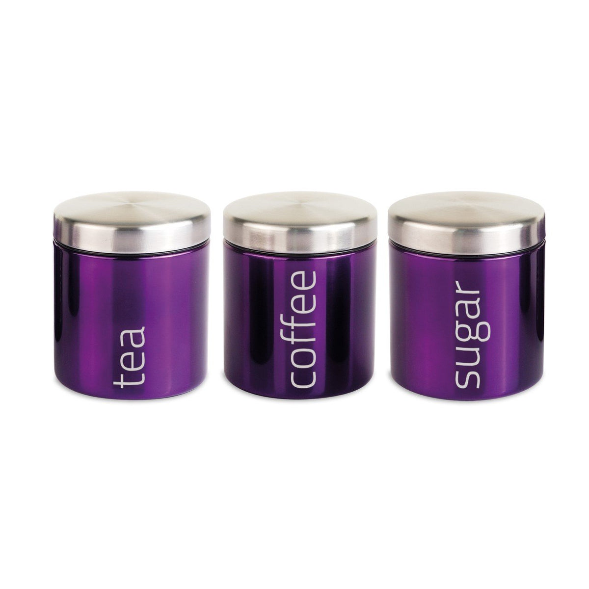 Gems Airtight Food Canister Set 3 Piece Amethyst