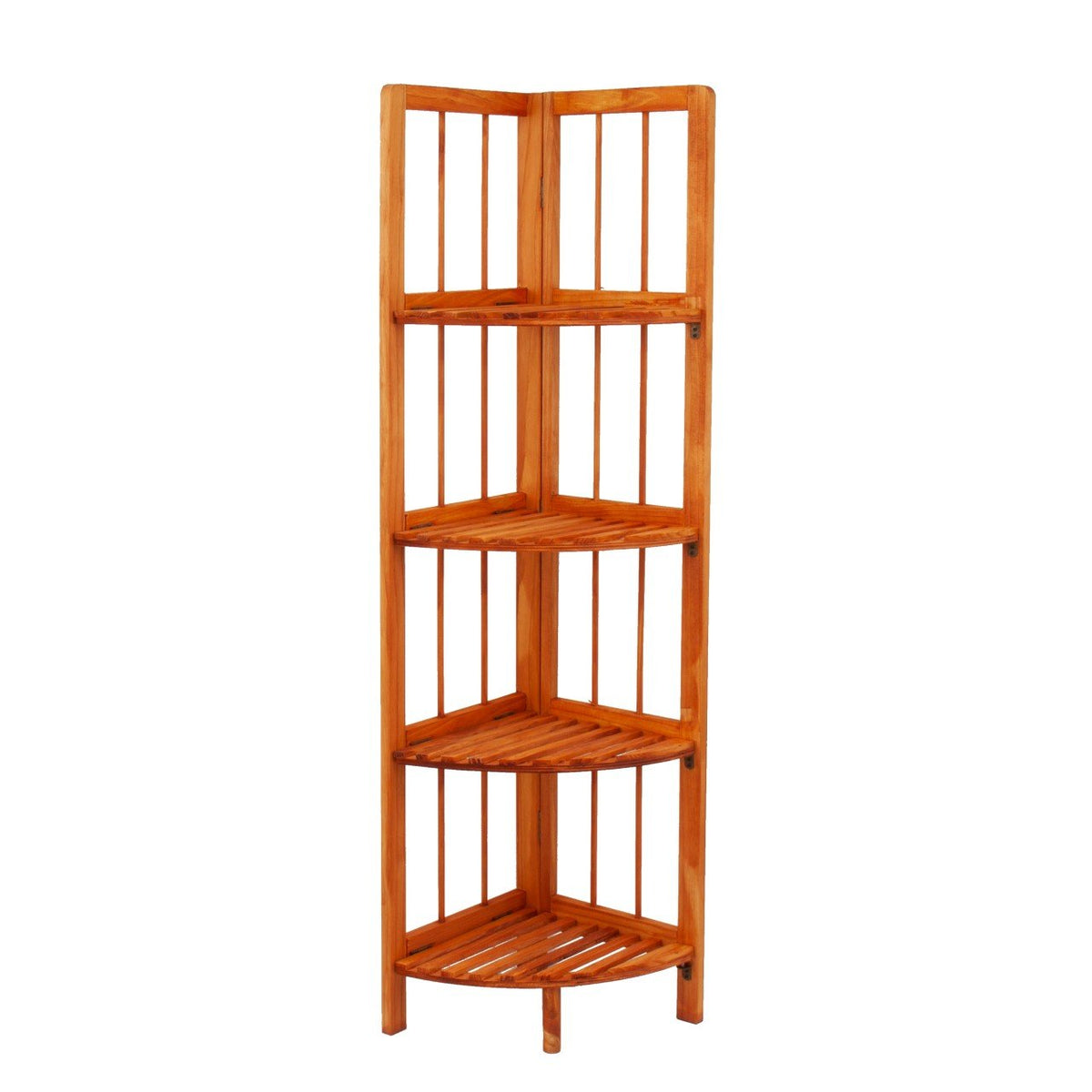 Wooden Corner Rack Maple 4 Tier