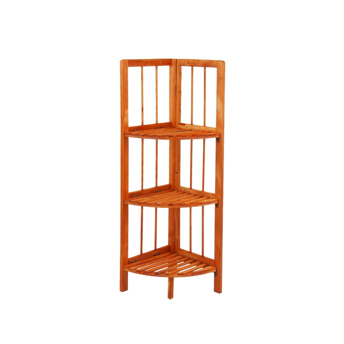 Wooden Corner Rack Maple 3 Tier
