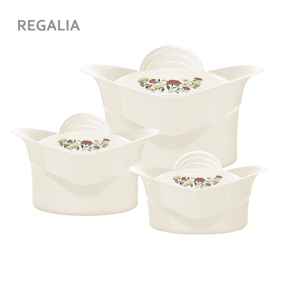 Sq Professional Regalia Insulated Hot Pot Set Of 3 2500 – 3500 – 5000Ml
