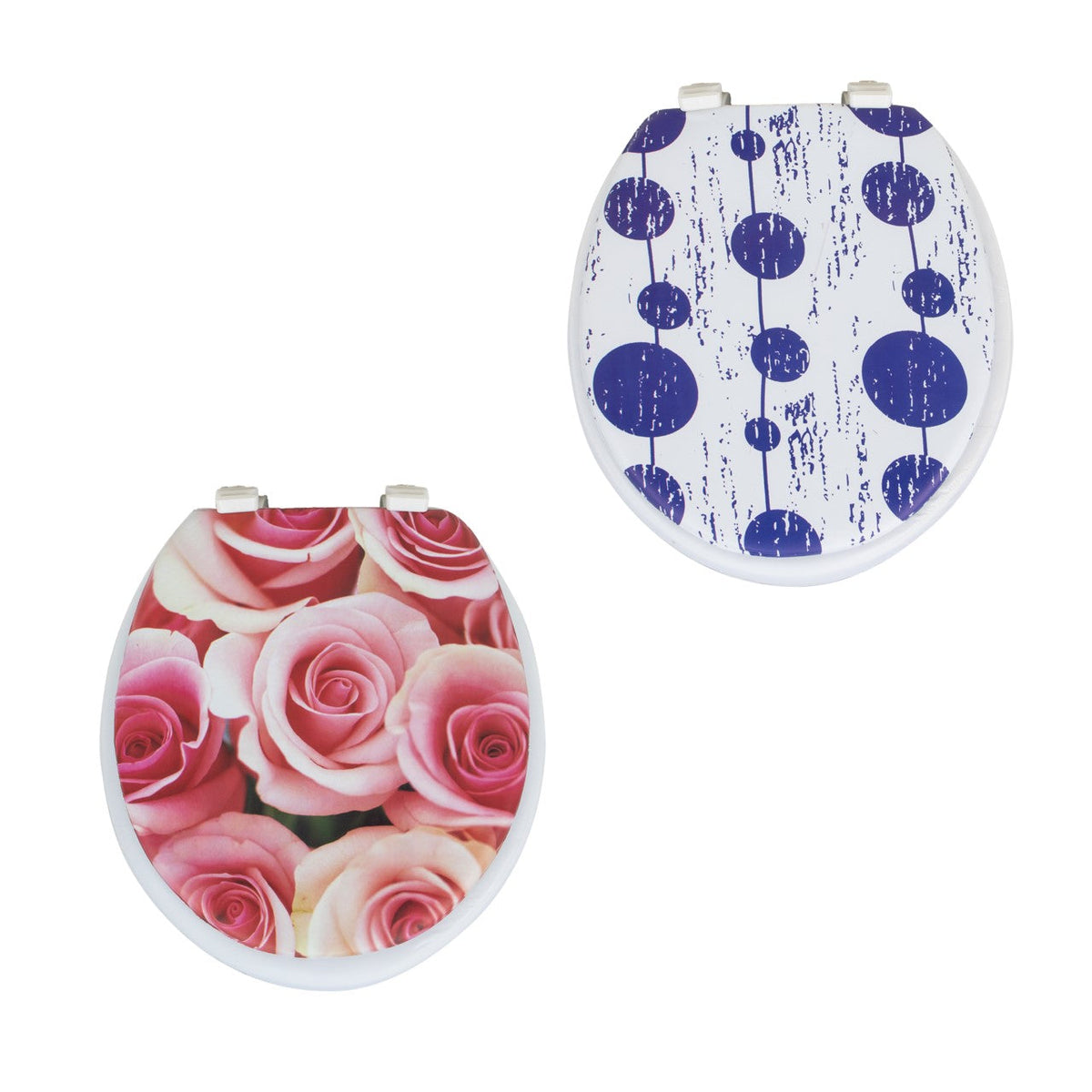 Sq Durane Cushioned Toilet With Print Seat Assorted Designs