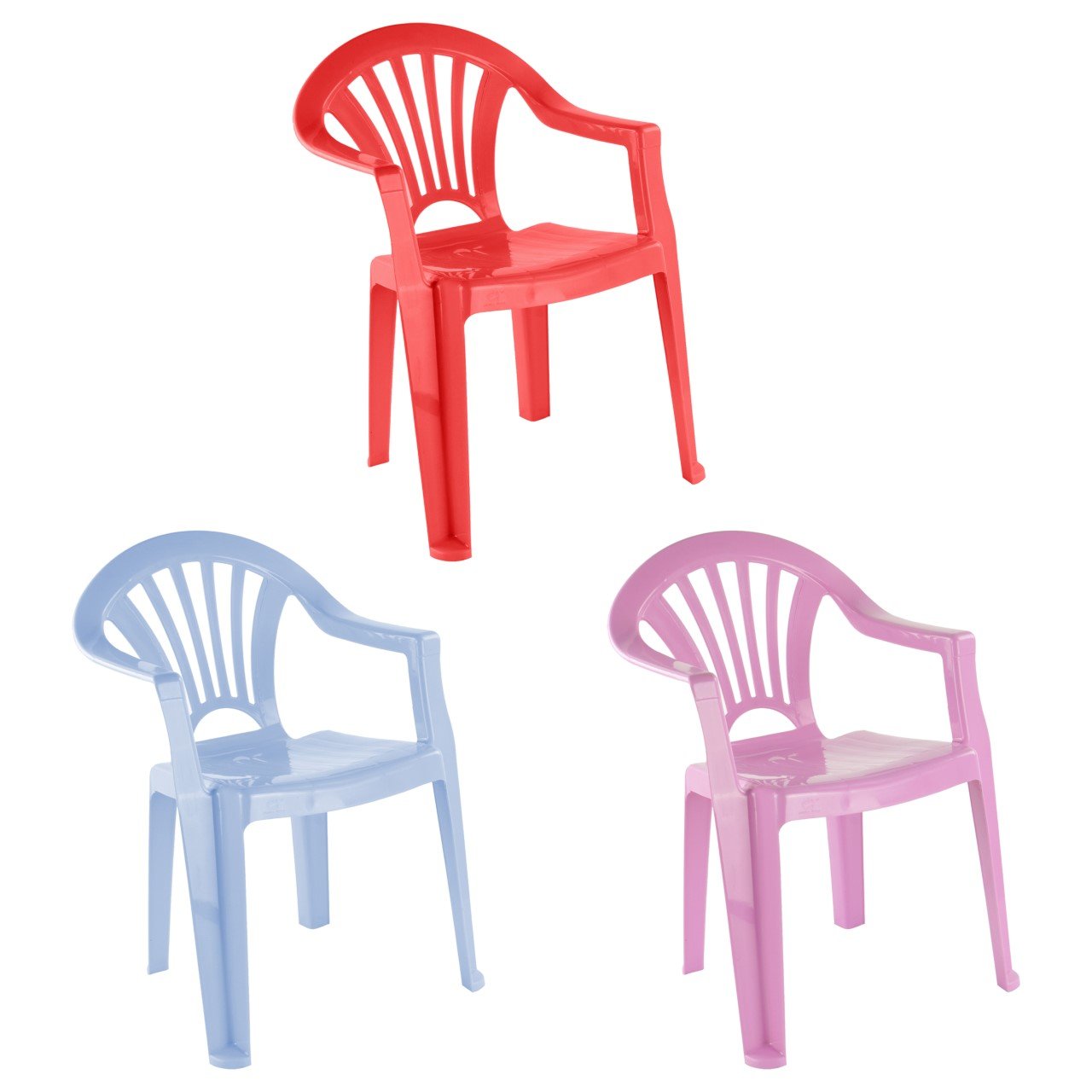 Children's Plastic Chair W 35.5cm x D 34cm x H 50.5cm Assorted Colours 8301 / 9101 A