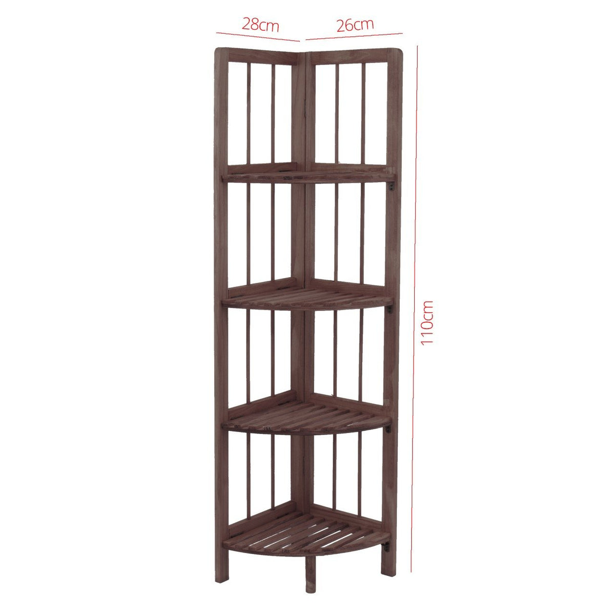 4 Tier Coffee Wooden Corner Rack Multipurpose Use Wooden Rack