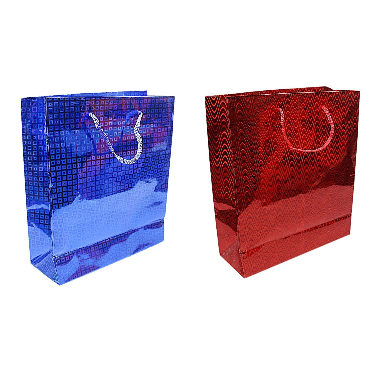 Assorted Colour Holographic Party Birthday Gift Bags 21.5 x 18 x 7.50 cm 0812 A