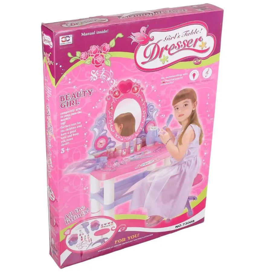 Kids Beauty Makeup Dressing Table with Accessories