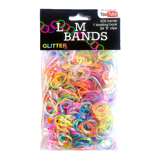 Glitter Loom Bands x 600 ( ONE OFF SPECIAL )