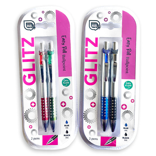 Super Glitz Pens x 2 ( BACK 2 SCHOOL SPECIAL )