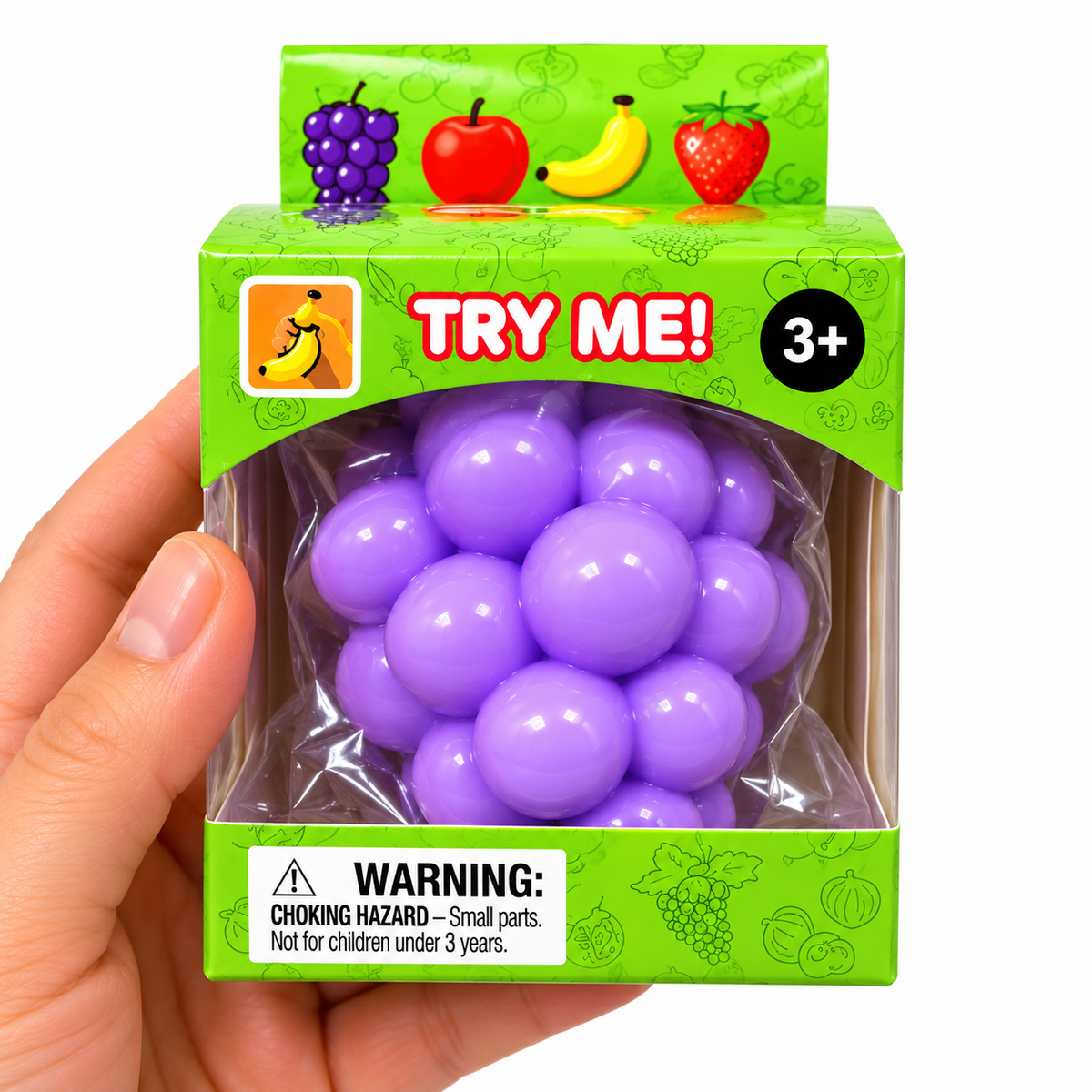 Fruit Squishy 7cm Squish Fidget Sensory ASMR Toy - 4 to Collect