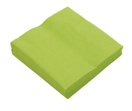100 Pack Tableware Soft Party Paper Apple Green Napkins