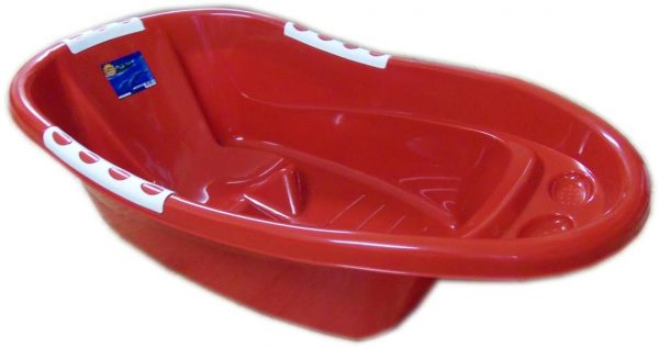 Plastic Baby Bath Tub 80 x 48 cm Assorted Colours H0660