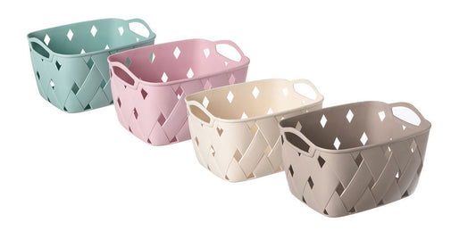 Plastic Bathroom Shower Caddy Storage Basket 27 x 21 x 15 cm Assorted Colours 6826