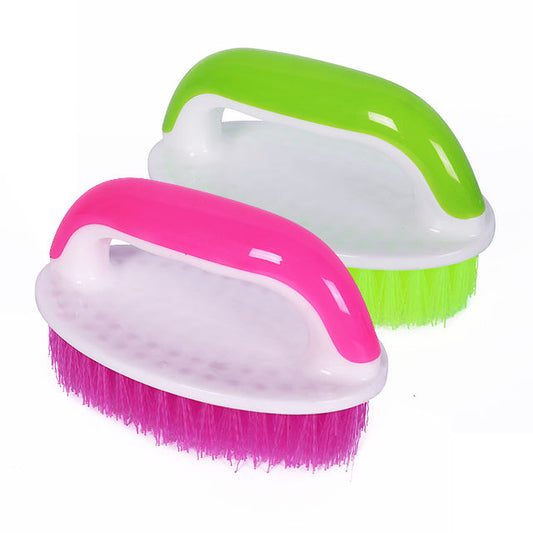 Plastic Cleaning Scrubbing Brush 13 x 8 cm Assorted Colours 6846