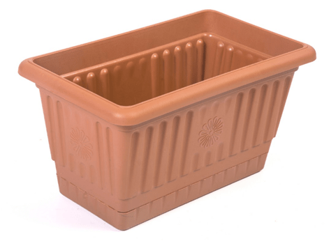 Plastic Rectangle Balcony Flower Pot Container Small