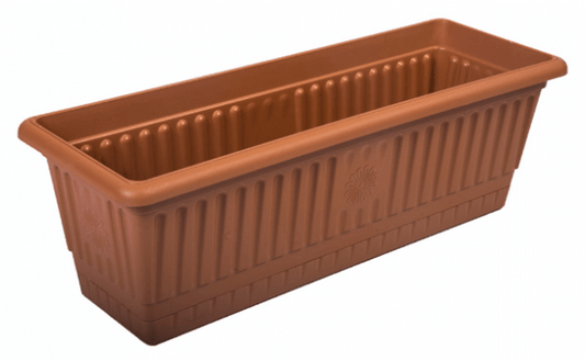 Balcony Flower Pot Container Medium Plastic 17 x 50cm H3494