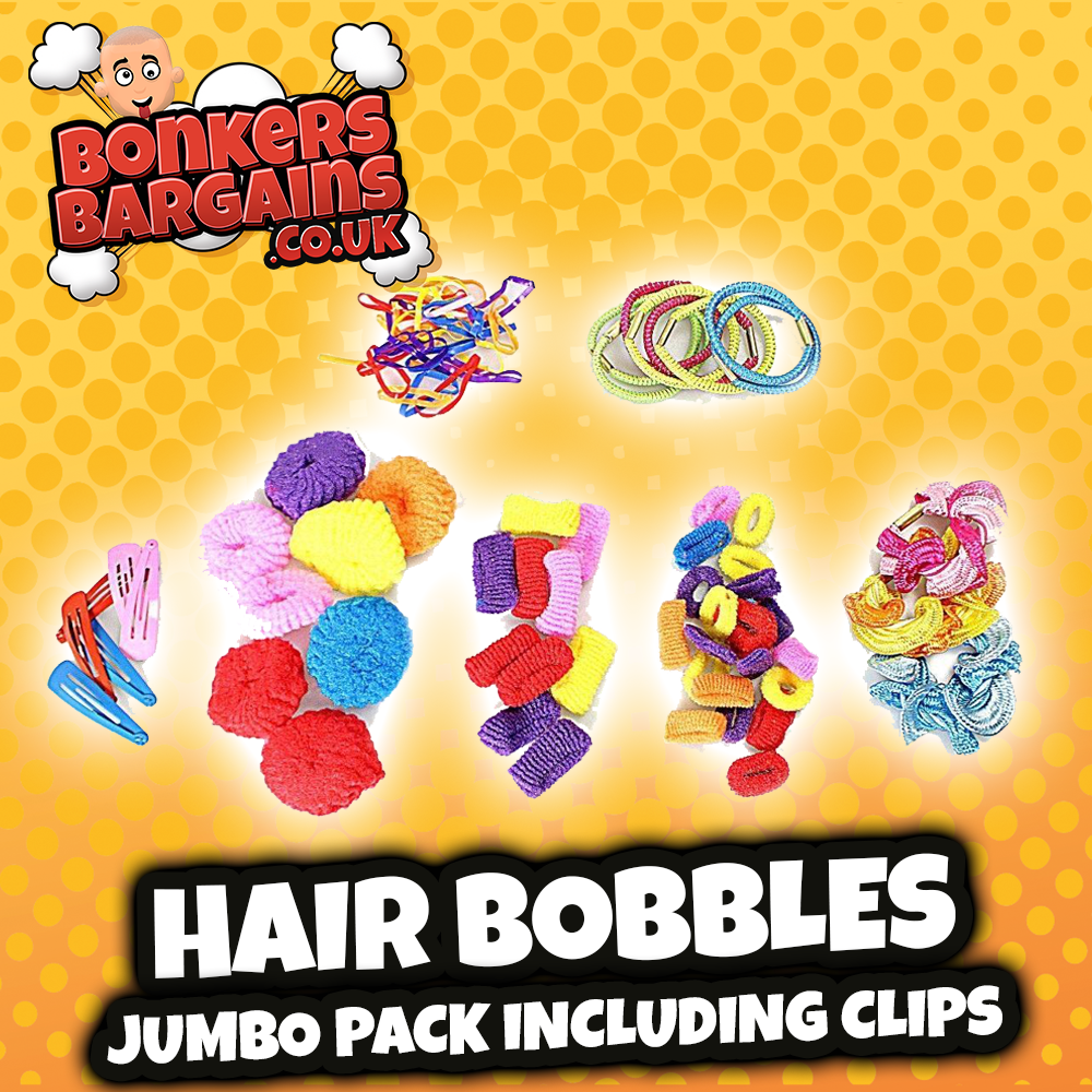 Hair Bobbles Jumbo Pack including Clips -  2912 (Large Letter Rate)