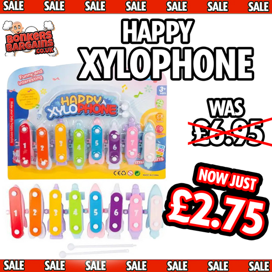 Happy Xylophone - Kids Colourful Toy Instrument