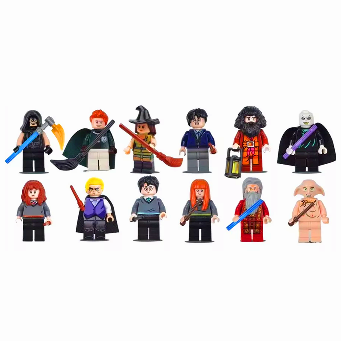 Harry Potter Style Mini Figures Building Blocks Accessories 12 Pack