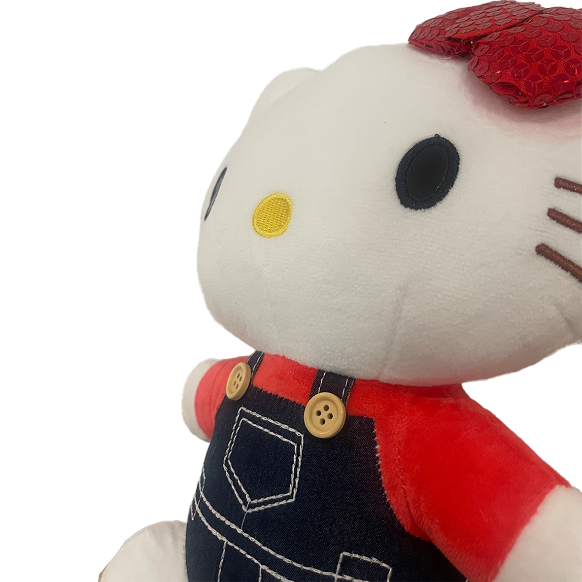 Hello Kitty Cool Dugarees Plush Soft Toy 25cm