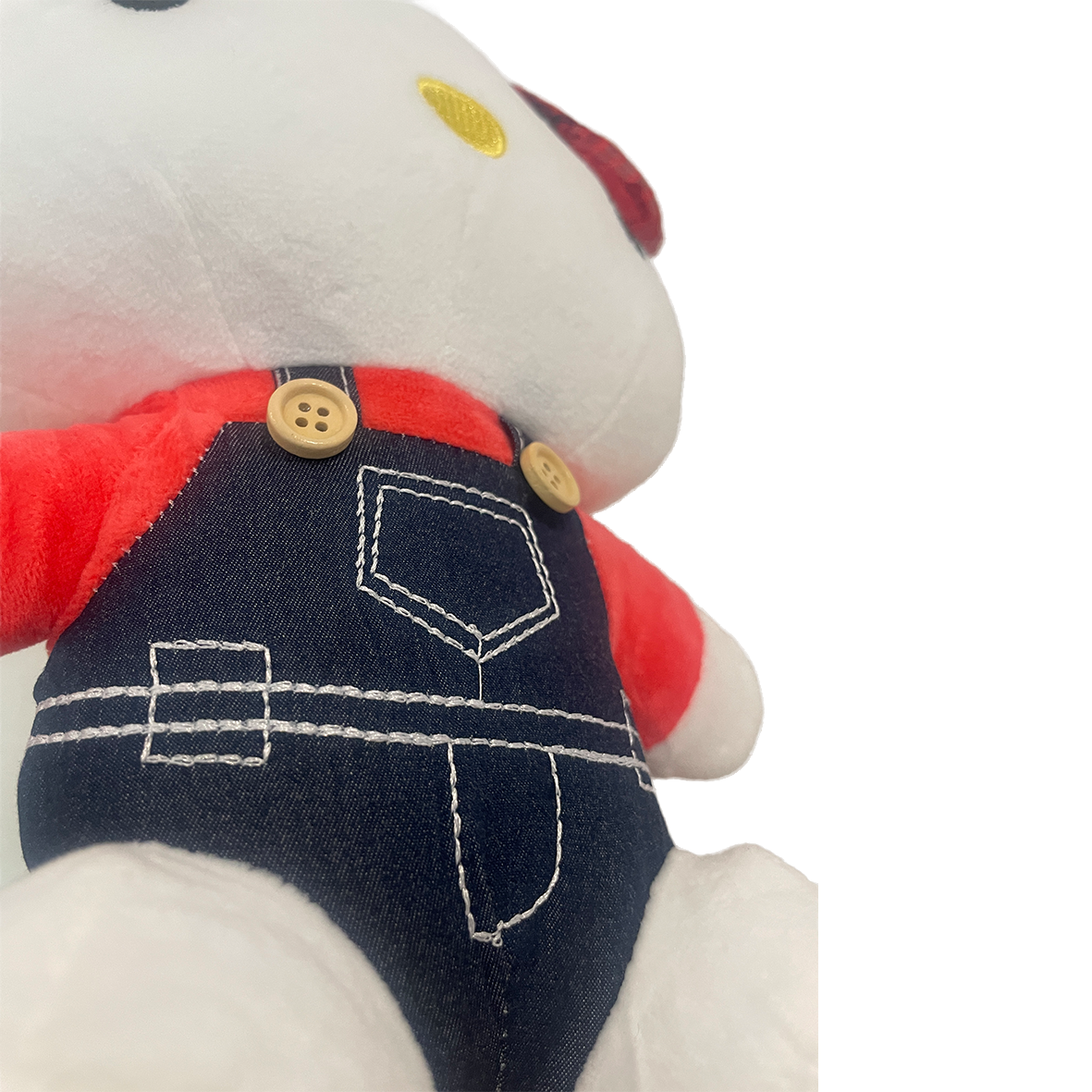 Hello Kitty Cool Dugarees Plush Soft Toy 25cm