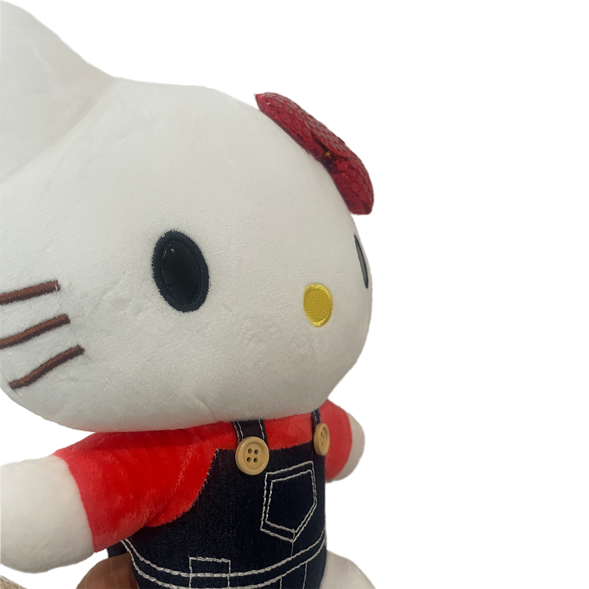 Hello Kitty Cool Dugarees Plush Soft Toy 25cm