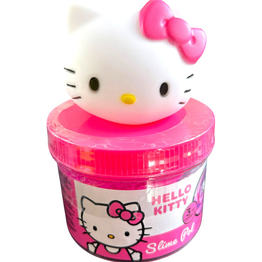 Hello Kitty Fluffy Slime Pot - 2 Colours Inside & Character Charm