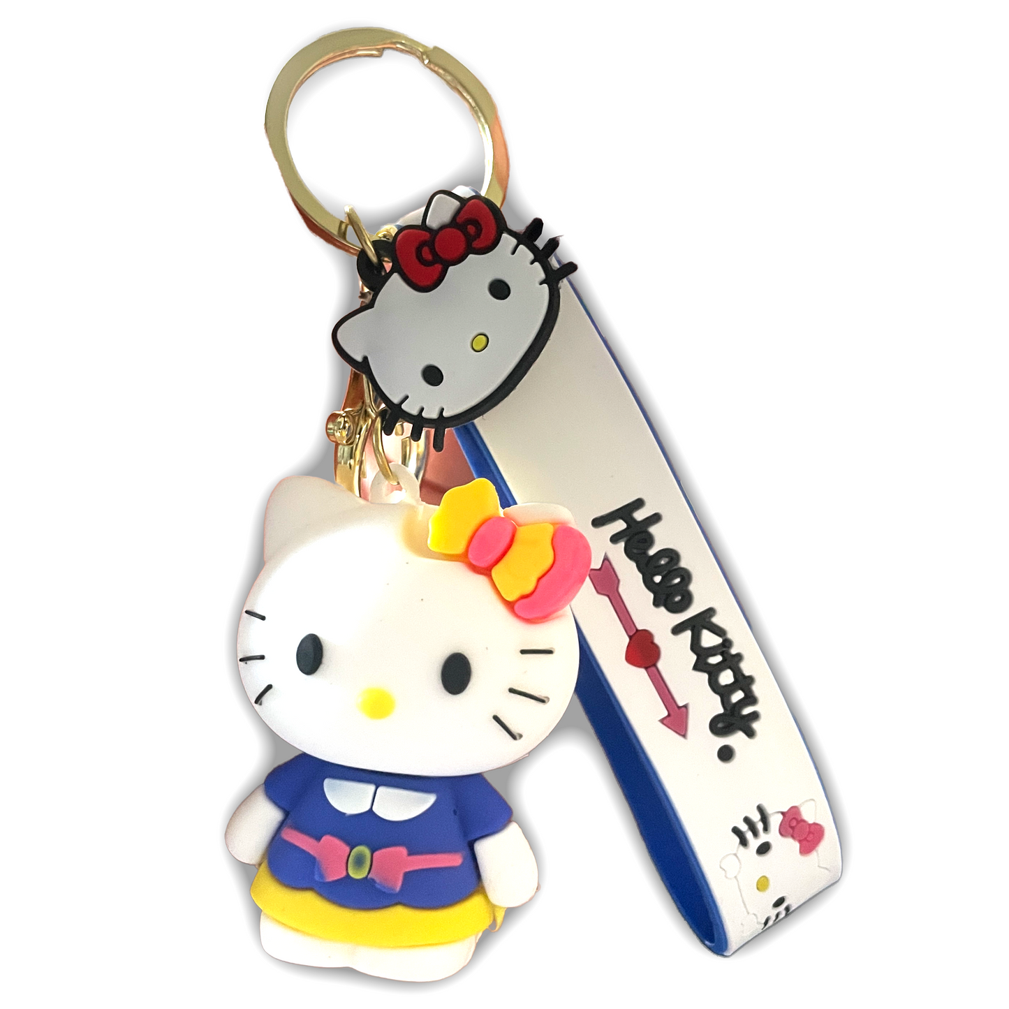 Hello Kitty 3D Silicone Keychain Keyring Pendant