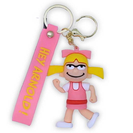 Hey Arnold Helga 3D Silicone Keychain Keyring Pendant