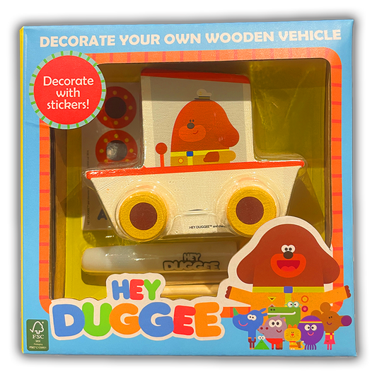 Hey Duggee - Decorate Your Own Wooden Vehicle