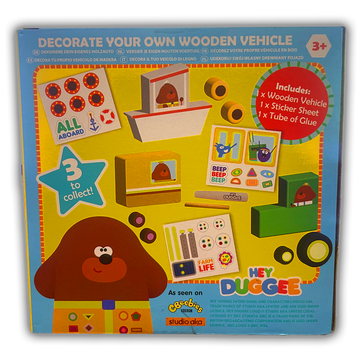 Hey Duggee - Decorate Your Own Wooden Vehicle
