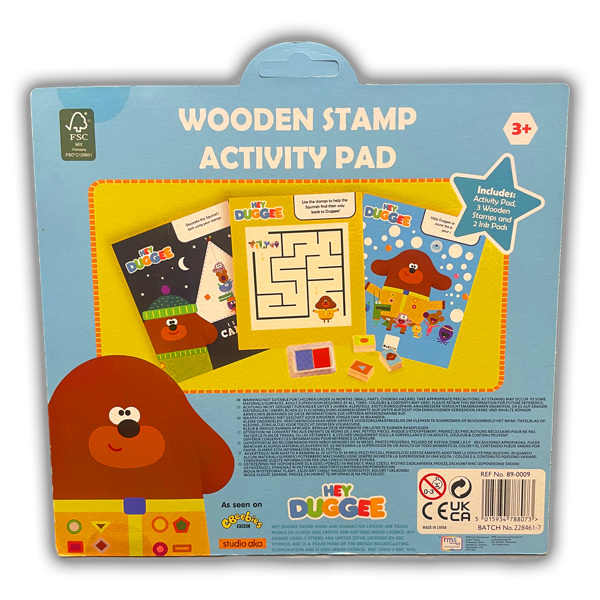 Hey Duggee - Wooden Stamp Activity Pad