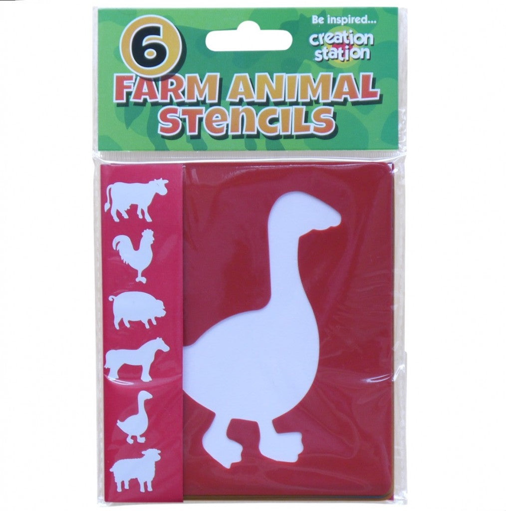Farm Animal Stencils x 6 ( Craft Clearance Special )